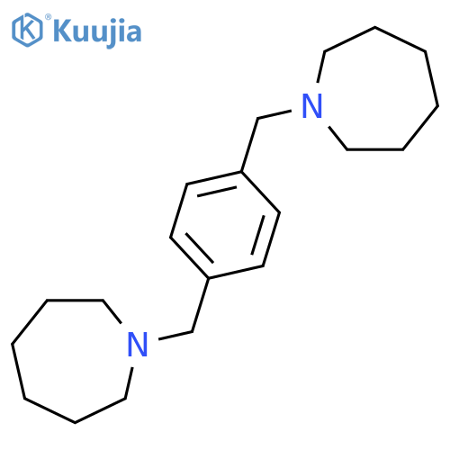 1H-AZEPINE, 1,1'-[1,4-PHENYLENEBIS(METHYLENE)]BIS[HEXAHYDRO- structure