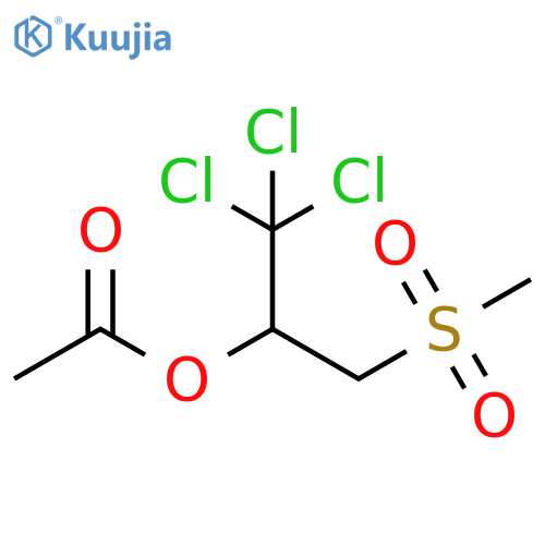 2-Propanol, 1,1,1-trichloro-3-(methylsulfonyl)-, acetate structure