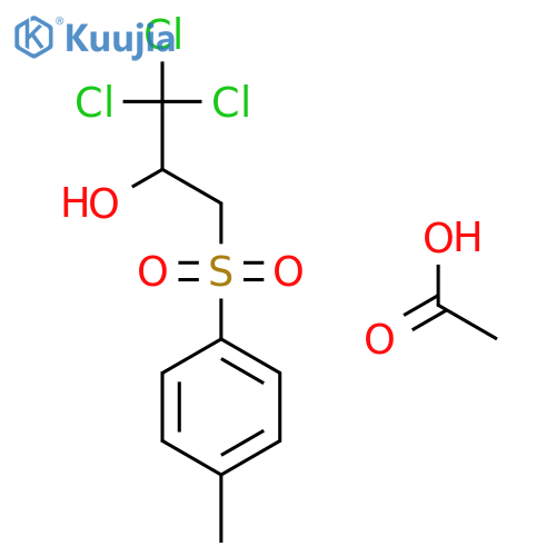 2-Propanol, 1,1,1-trichloro-3-[(4-methylphenyl)sulfonyl]-, acetate structure