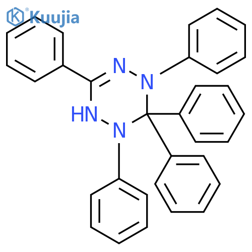 1,2,4,5-Tetrazin-1(2H)-yl, 3,4-dihydro-2,3,3,4,6-pentaphenyl- structure