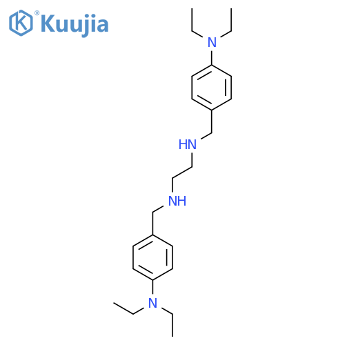 1,2-Ethanediamine, N,N'-bis[[4-(diethylamino)phenyl]methyl]- structure