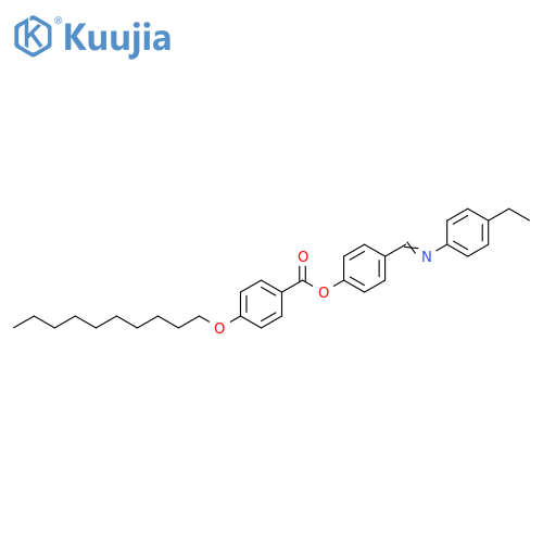 Benzoic acid, 4-(decyloxy)-, 4-[[(4-ethylphenyl)imino]methyl]phenyl ester structure