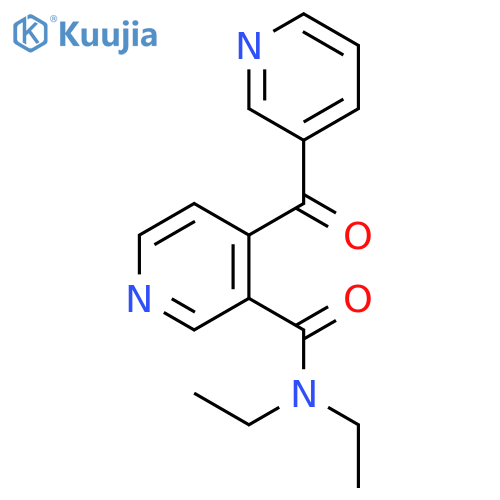 3-PYRIDINECARBOXAMIDE, N,N-DIETHYL-4-(3-PYRIDINYLCARBONYL)- structure