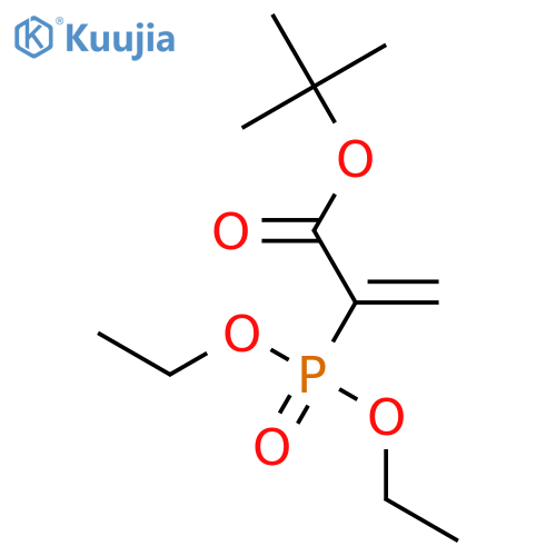 2-Propenoic acid, 2-(diethoxyphosphinyl)-, 1,1-dimethylethyl ester structure