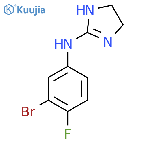 N-(3-Bromo-4-fluorophenyl)-4,5-dihydro-1H-imidazol-2-amine structure