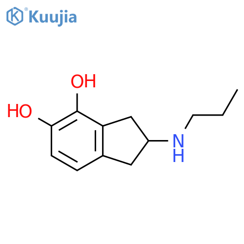 1H-Indene-4,5-diol,2,3-dihydro-2-(propylamino)- structure