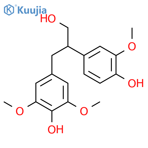 3-(4-hydroxy-3,5-dimethoxyphenyl)-2-(4-hydroxy-3-methoxyphenyl)-1-propanol structure