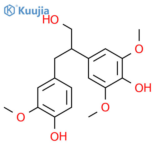 3-(4-hydroxy-3-methoxyphenyl)-2-(4-hydroxy-3,5-dimethoxyphenyl)-1-propanol structure