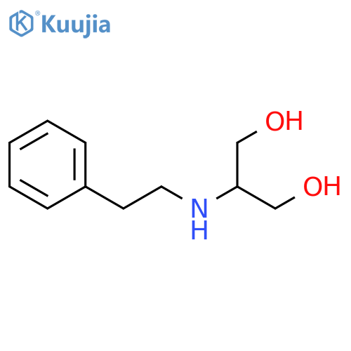 2-(2-phenylethyl)aminopropane-1,3-diol structure