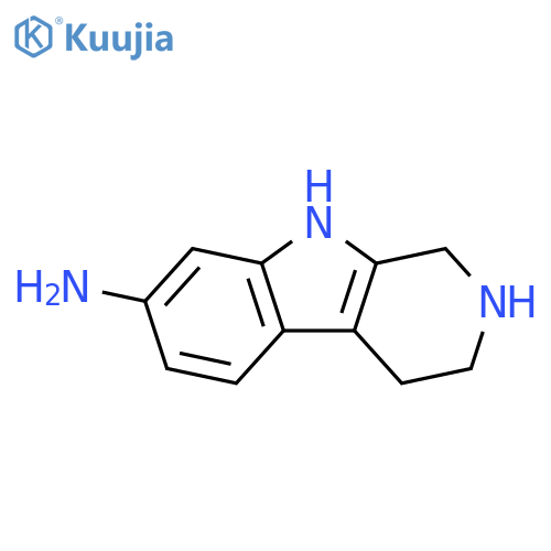 1H,2H,3H,4H,9H-pyrido3,4-bindol-7-amine structure