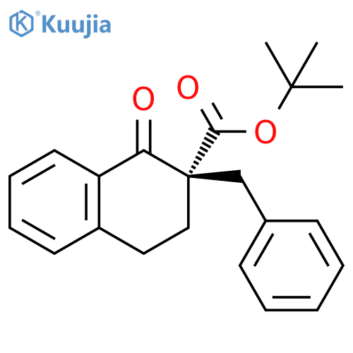 2-Naphthalenecarboxylic acid,1,2,3,4-tetrahydro-1-oxo-2-(phenylmethyl)-, 1,1-dimethylethyl ester,(2S)- structure