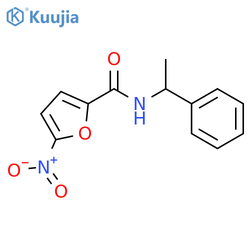 2-Furancarboxamide, 5-nitro-N-[(1R)-1-phenylethyl]- structure