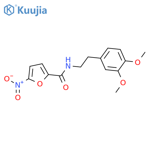 2-Furancarboxamide, N-[2-(3,4-dimethoxyphenyl)ethyl]-5-nitro- structure