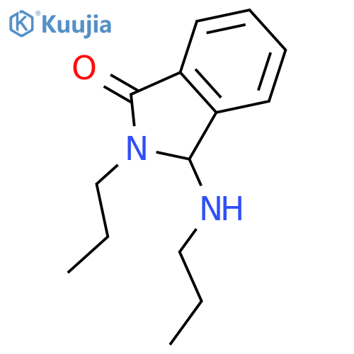 1H-ISOINDOL-1-ONE, 2,3-DIHYDRO-2-PROPYL-3-(PROPYLAMINO)- structure