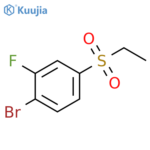BENZENE, 1-BROMO-4-(ETHYLSULFONYL)-2-FLUORO- structure