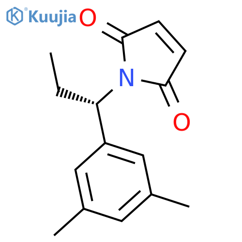 1H-Pyrrole-2,5-dione, 1-[(1S)-1-(3,5-dimethylphenyl)propyl]- structure