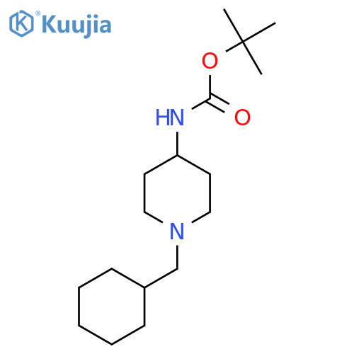 tert-Butyl 1-(cyclohexylmethyl)piperidin-4-ylcarbamate structure