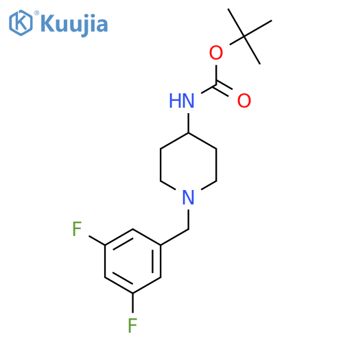 Tert-Butyl 1-(3,5-difluorobenzyl)piperidin-4-ylcarbamate structure