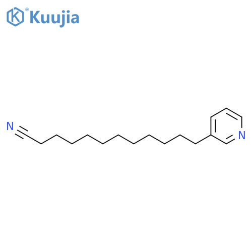 3-Pyridinedodecanenitrile structure