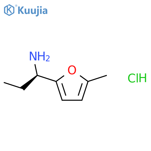 (1R)-1-(5-methyl-2-furyl)propan-1-amine;hydrochloride structure