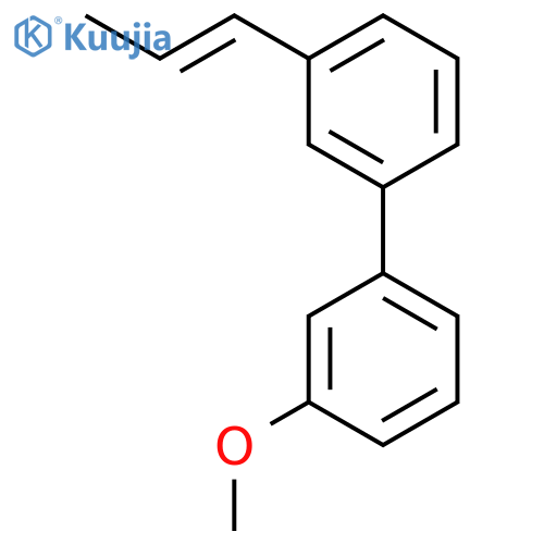 1,1'-Biphenyl, 3-methoxy-3'-(1-propenyl)- structure