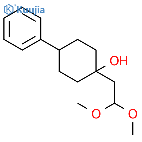Cyclohexanol, 1-(2,2-dimethoxyethyl)-4-phenyl- structure
