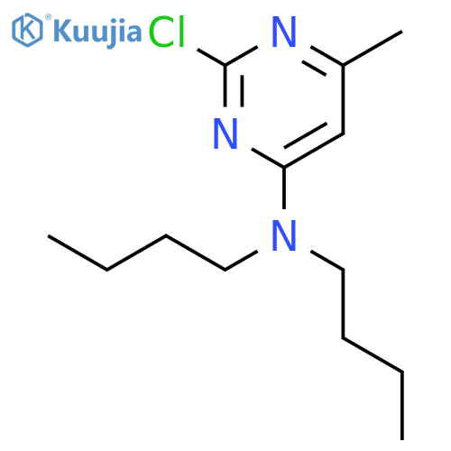 4-PYRIMIDINAMINE, N,N-DIBUTYL-2-CHLORO-6-METHYL- structure