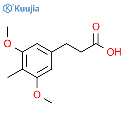 3-(3,5-Dimethoxy-4-methylphenyl)propanoic acid structure