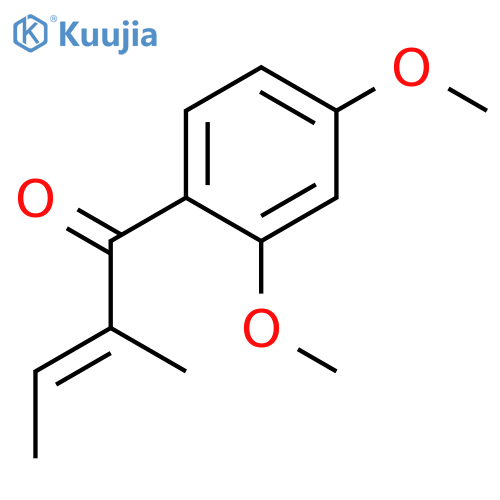 2-BUTEN-1-ONE, 1-(2,4-DIMETHOXYPHENYL)-2-METHYL- structure