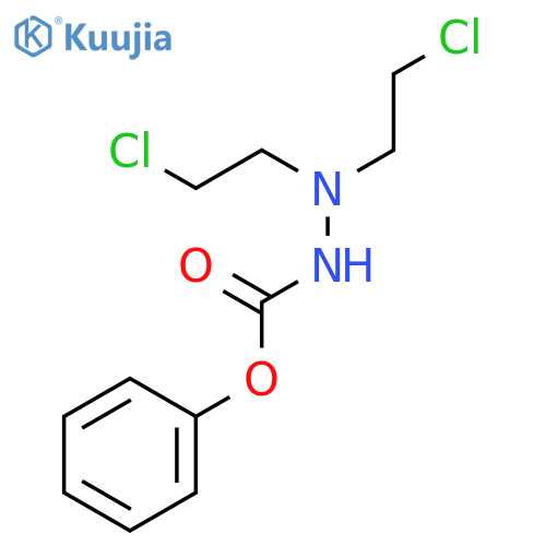 phenyl 2,2-bis(2-chloroethyl)hydrazinecarboxylate structure