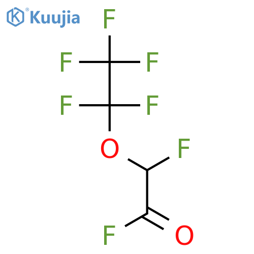 Acetyl fluoride, fluoro(pentafluoroethoxy)- structure