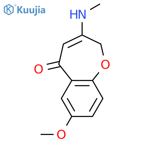 1-BENZOXEPIN-5(2H)-ONE, 7-METHOXY-3-(METHYLAMINO)- structure