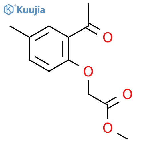 Acetic acid, (2-acetyl-4-methylphenoxy)-, methyl ester structure