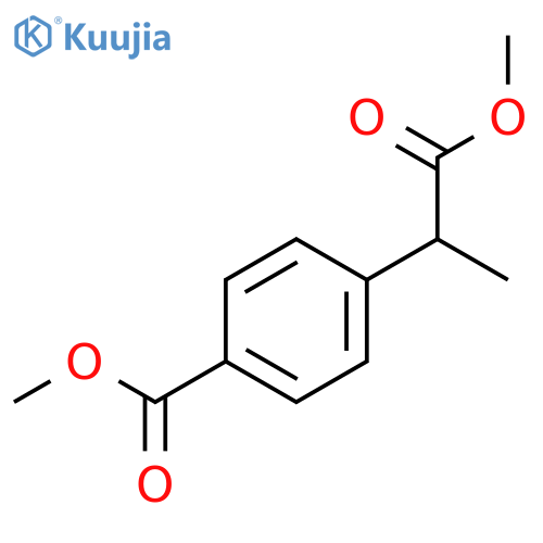 methyl 4-(1-methoxy-1-oxopropan-2-yl)benzoate structure