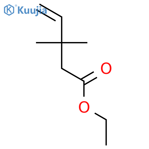 ethyl 3,3-dimethylpent-4-en-1-oate structure