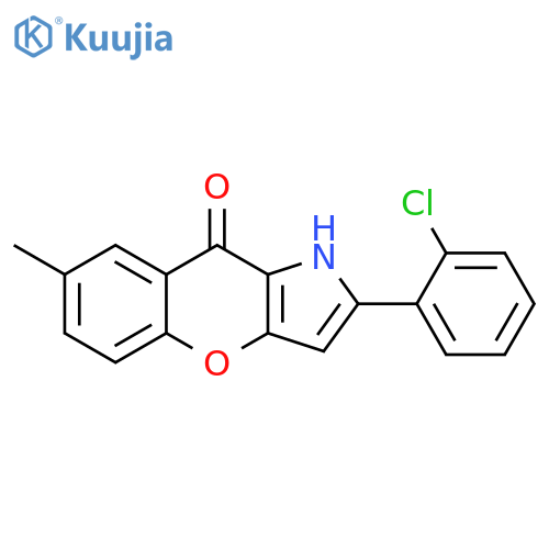 [1]Benzopyrano[3,2-b]pyrrol-9(1H)-one, 2-(2-chlorophenyl)-7-methyl- structure