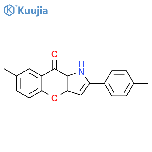 [1]Benzopyrano[3,2-b]pyrrol-9(1H)-one, 7-methyl-2-(4-methylphenyl)- structure