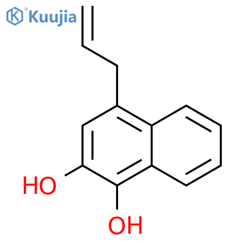 1,2-Naphthalenediol, 4-(2-propenyl)- (9CI) structure