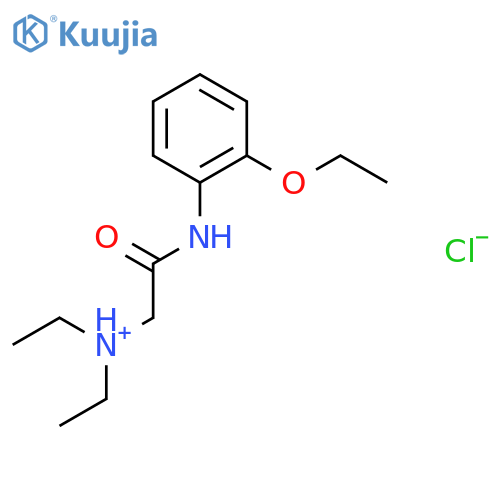 2-[(2-ethoxyphenyl)amino]-N,N-diethyl-2-oxoethanaminium chloride structure