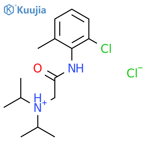 N-{2-[(2-chloro-6-methylphenyl)amino]-2-oxoethyl}-N-(propan-2-yl)propan-2-aminium chloride structure