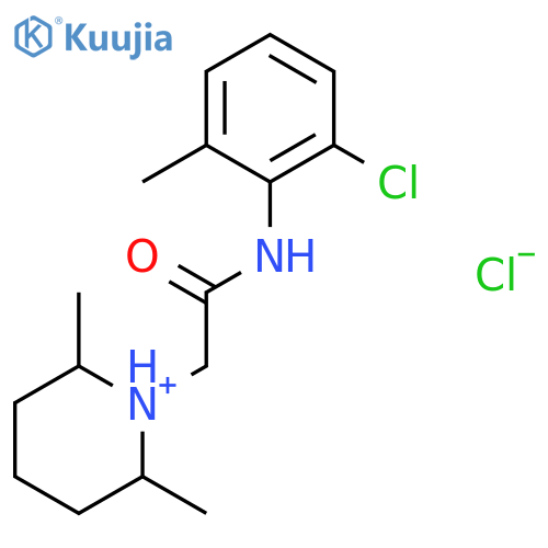 1-{2-[(2-chloro-6-methylphenyl)amino]-2-oxoethyl}-2,6-dimethylpiperidinium chloride structure