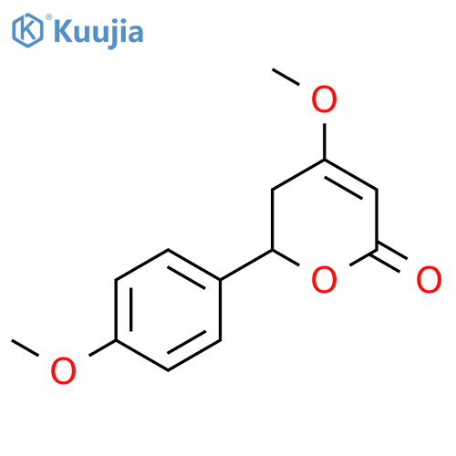 4-methoxy-6-(4-methoxyphenyl)-5,6-dihydro-2H-pyran-2-one structure