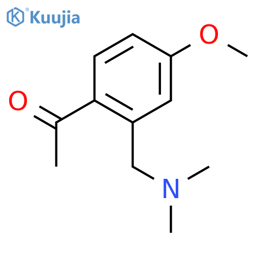1-(2-((Dimethylamino)methyl)-4-methoxyphenyl)ethanone structure