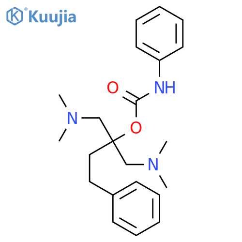 1-(dimethylamino)-2-[(dimethylamino)methyl]-4-phenylbutan-2-yl phenylcarbamate structure
