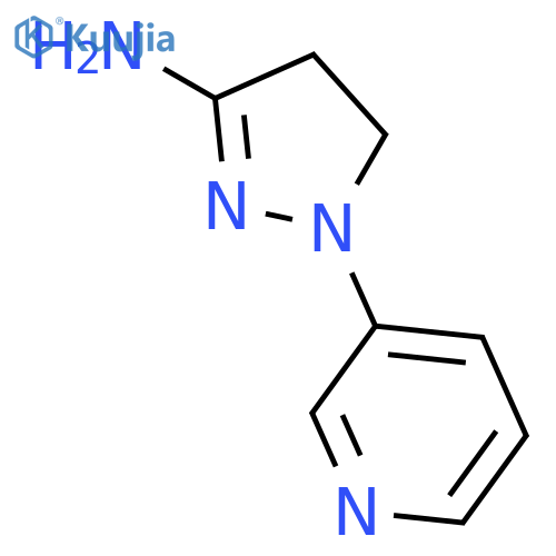 1H-Pyrazol-3-amine, 4,5-dihydro-1-(3-pyridinyl)- structure