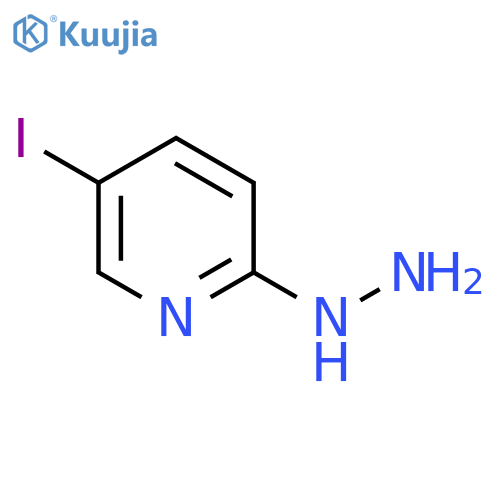 (5-Iodo-pyridin-2-yl)-hydrazine structure