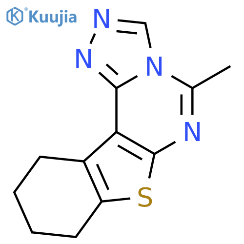 5-methyl-8,9,10,11-tetrahydro[1]benzothieno[3,2-e][1,2,4]triazolo[4,3-c]pyrimidine structure