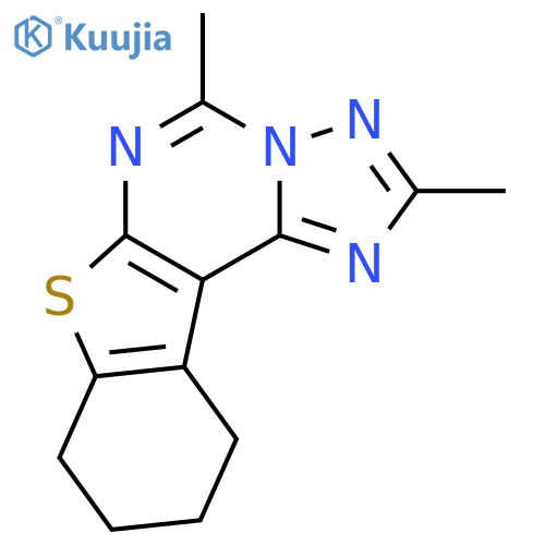 2,5-dimethyl-8,9,10,11-tetrahydro[1]benzothieno[3,2-e][1,2,4]triazolo[1,5-c]pyrimidine structure