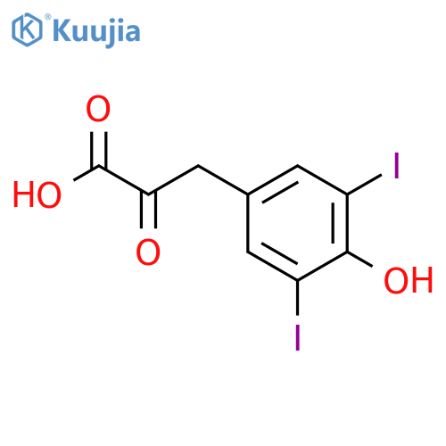 3,5-Diiodo-4-hydroxyphenylpyruvic Acid structure
