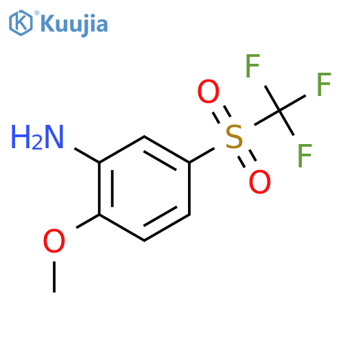 2-Methoxy-5-trifluoromethanesulfonylaniline structure